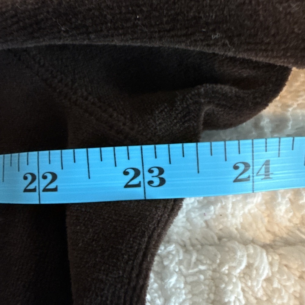 White Stag Womens Button Jacket XL Brown Velour 90s Cozy Fairy Layers Timeless - Picture 7 of 12